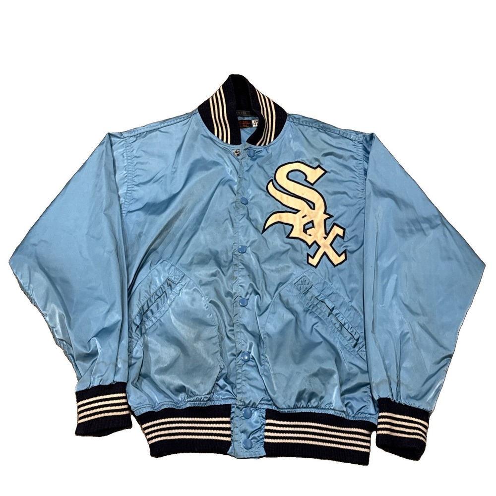 1950's Baby Blue Chicago White Sox Game Used Worn Issued MLB Jacket Wilson Sz 42